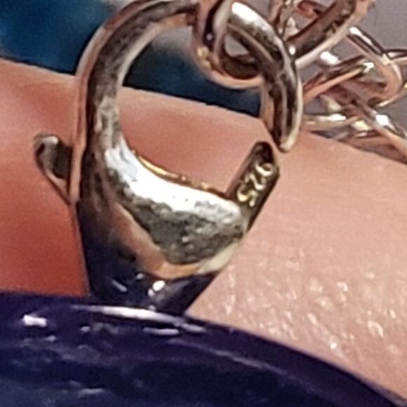 Malgache Neon Apatite Seed Beaded Sterling Silver Necklace - Picture 6 of 6